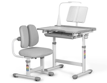Комплект из растущего стола и кресла Mealux EVO BD-23 Grey в Стерлитамаке - предосмотр