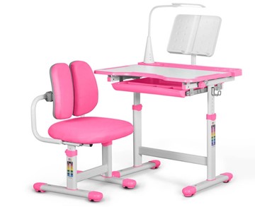 Комплект из растущего стола и кресла Mealux EVO BD-23 Pink в Салавате