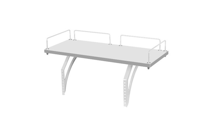 Растущий стол 1/75-40 (СУТ.25) + Polka_z 1/600 (2шт) белый/серый/Красный в Стерлитамаке - изображение 1
