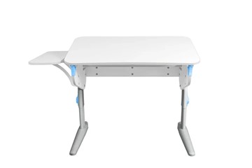 Детский стол-трансформер 5/100 (СУТ.46) + Polka_b 5/550 Рамух белый/серый/ниагара в Уфе