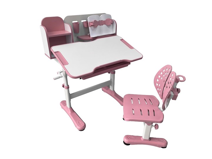 Парта растущая + стул Vivo Pink FUNDESK в Салавате - изображение 1