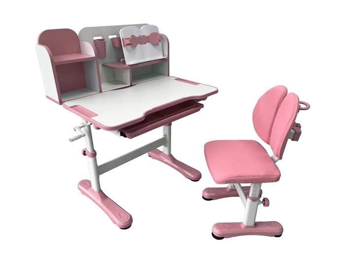 Парта растущая + стул Vivo Pink FUNDESK в Уфе - изображение 4