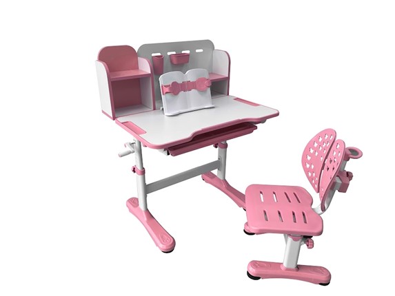 Парта растущая + стул Vivo Pink FUNDESK в Стерлитамаке - изображение