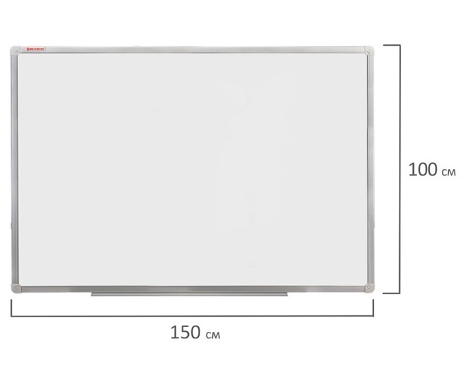Магнитная доска для рисования BRAUBERG 100х150 см, алюминиевая рамка в Салавате - изображение 8