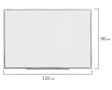 Доска магнитная настенная BRAUBERG 90х120 см, алюминиевая рамка в Стерлитамаке - предосмотр 9