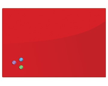 Доска магнитно-маркерная стеклянная BRAUBERG 40х60 см, красная в Стерлитамаке - предосмотр