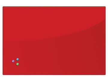 Доска магнитная настенная BRAUBERG 60х90 см, красная в Стерлитамаке - предосмотр