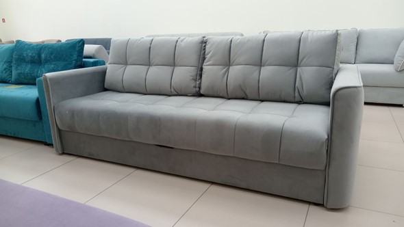 Прямой диван Татьяна 5 БД Граунд 05 серый в Стерлитамаке - изображение