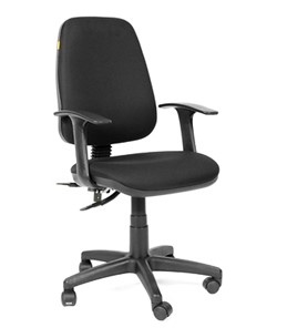 Офисное кресло CHAIRMAN 661 Ткань стандарт 15-21 черная в Уфе - предосмотр