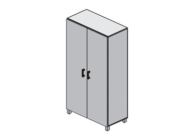 Шкаф-гардероб Born В-701.2 с замком 900х450х2054 мм в Уфе