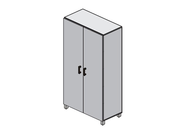 Шкаф-гардероб Born В-701.2 с замком 900х450х2054 мм в Стерлитамаке - изображение