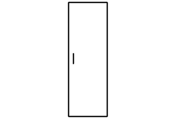ДГ-1 Дверь гардероба ГБ-1 514х18х1900 мм в Уфе